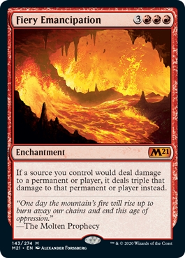 Fiery Emancipation Magic Core Set 2021